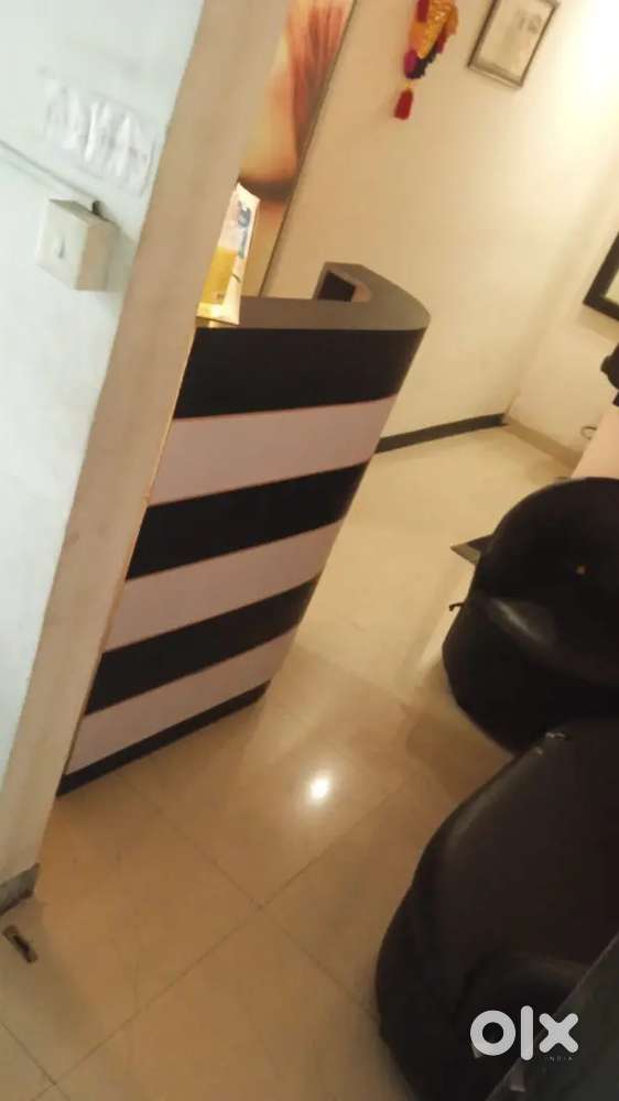 Beauty parlour chair, bed, pedicure station , shampoo station receptio