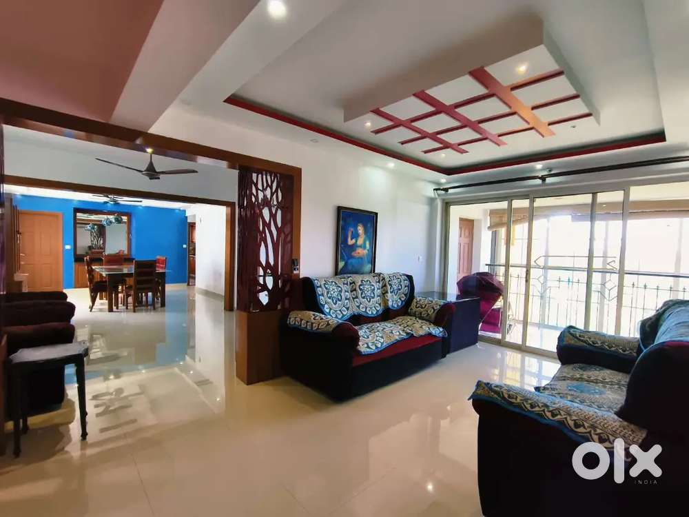 At Sasthamangalam 3BHK fully furnished flat for rent