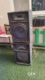 JBL black speakers