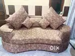 7 seater luxury  brown colorsofa set 1 year old