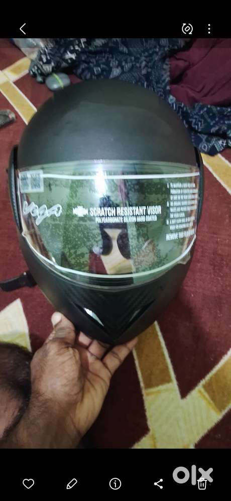 VEGA helmet full face for men Black (57CM)