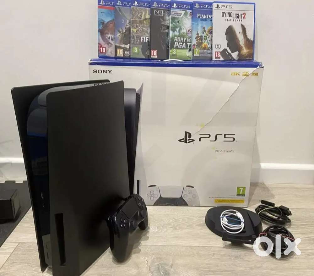 Sony Playstation 5 PS5 DISC EDITION BLACK 825GB HUGE BUNDLE