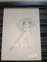 Dog shading drowing