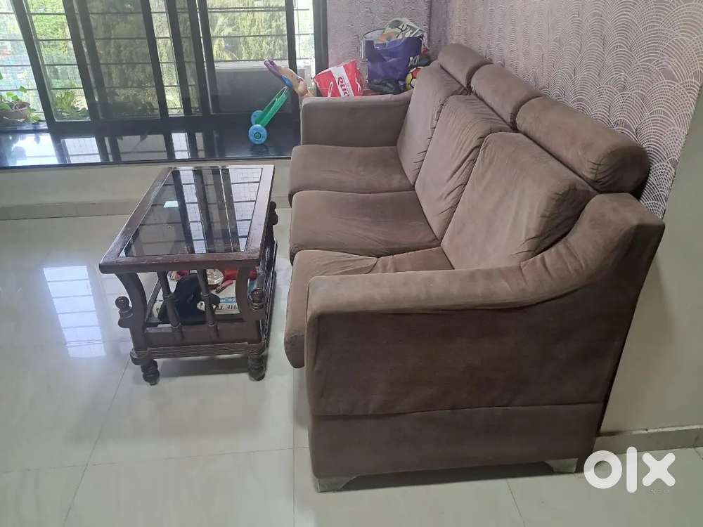 3 seater sofa (11k)and center table (1800) both for 12k (negotiable)
