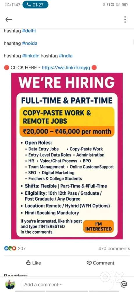 Work from home house wife college job person anything else.