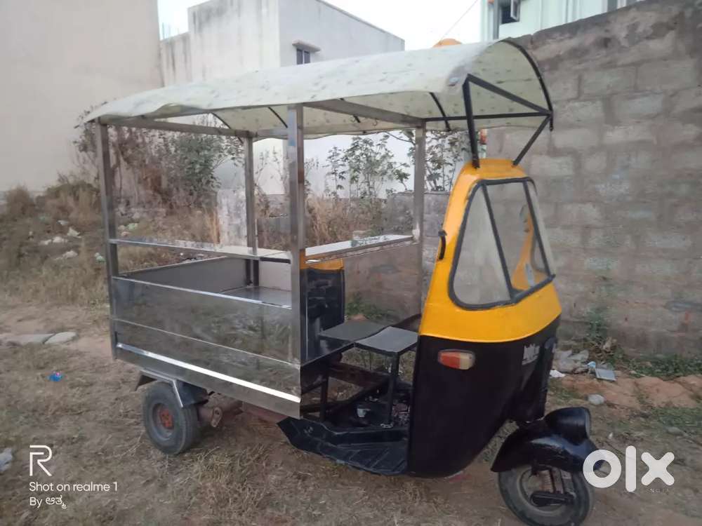 Modified ss steel auto, street food auto, food truck, lpg food truck,