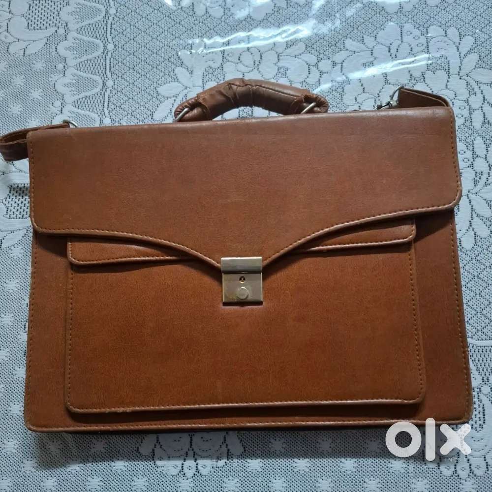 Office leather computer bag and another office bag