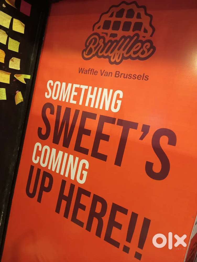 Waffle making order taking and cleaning work