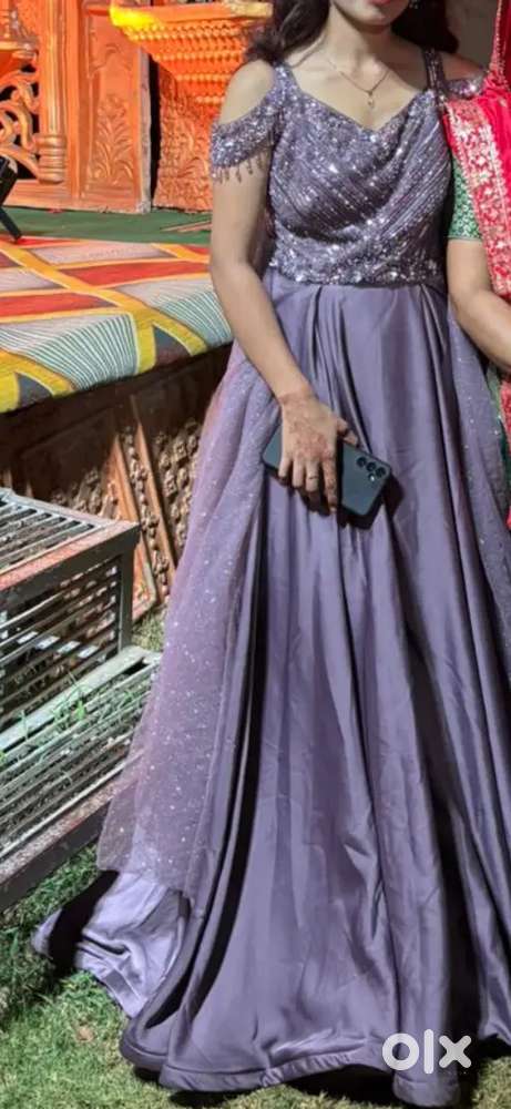 Party wear heavy gown in new condition