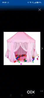 Kids playing tent