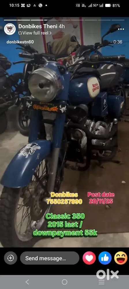 New 2 tyer pakka condition new battery all pakka classic350