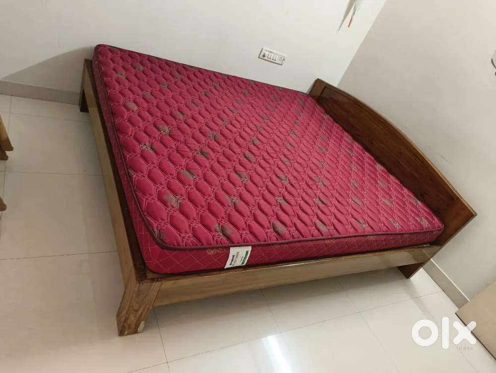 Teak wood (king size) cot
