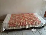 Durable single bed with storage box