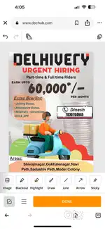 URGENT HIRING Part-time & Full time Riders  All Pune