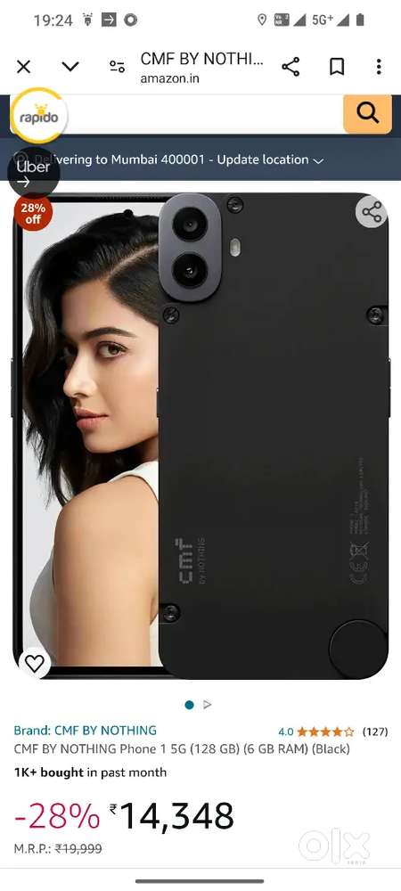 Cmf 1 phone black colour