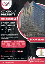 557 Sq.ft. Spacious Office Space for Sale in C21 Paradise