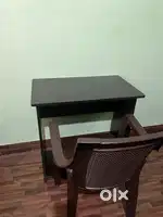 Wooden Study table along with chair