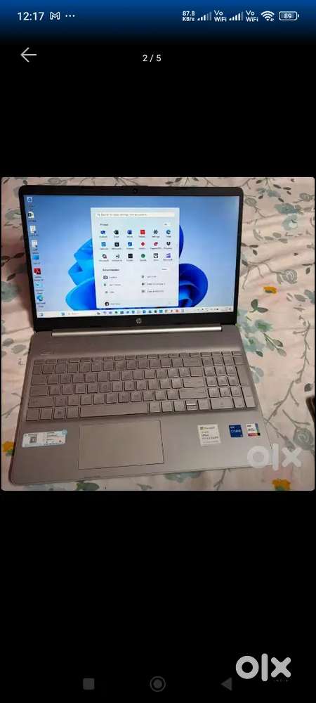 Hp laptop 11 gen intel R core TM i5 1155G7