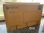 65inch Motorola brand new tv Qled 4k line on top right corner only