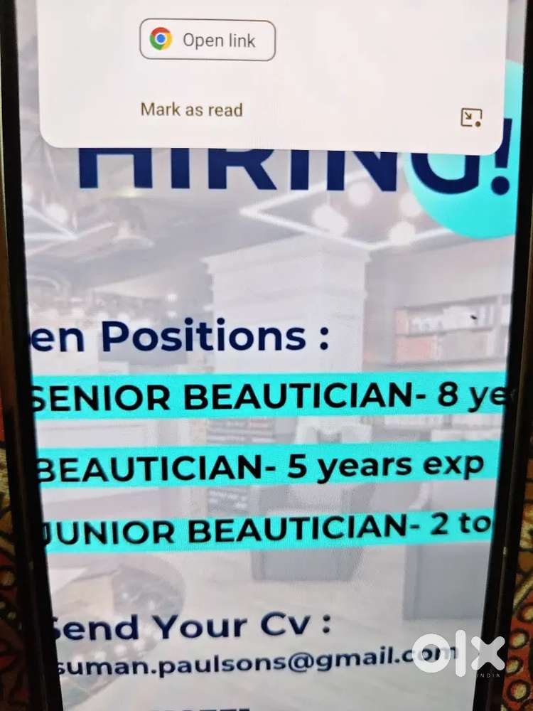 Beautician for premium salon