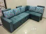 New brand l sofa cum bed luxury design