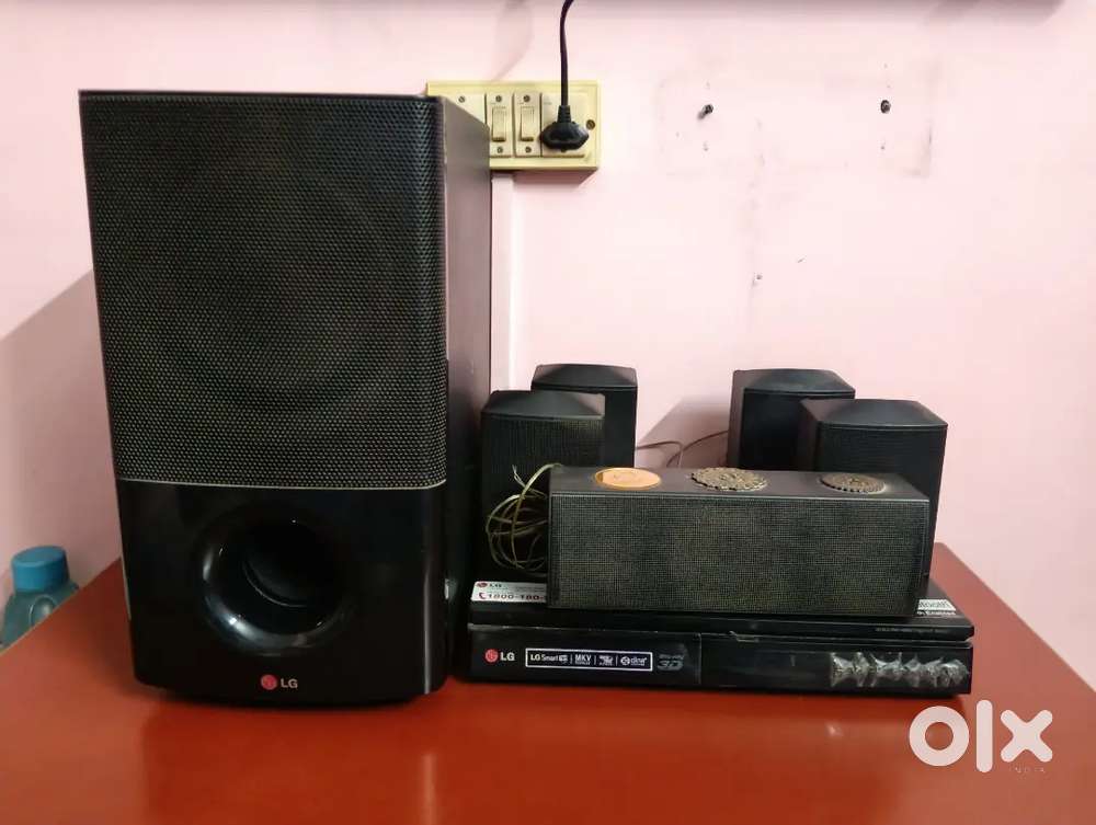 LG Music System- Woofer with 5 speakers