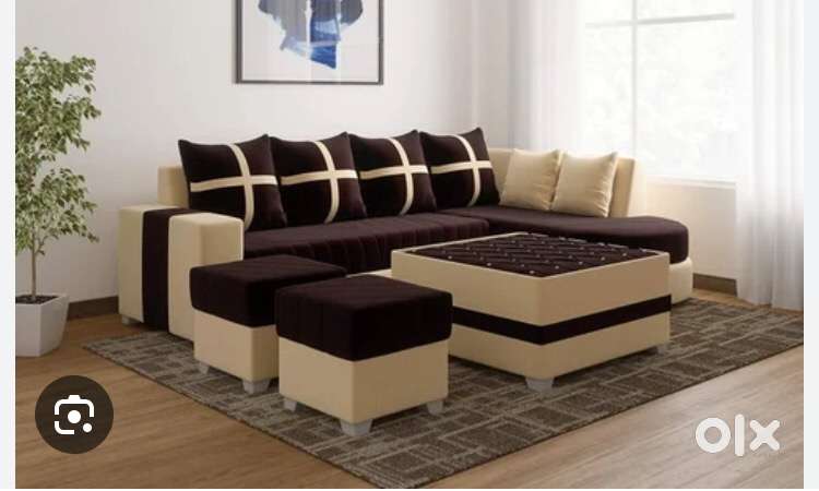 Today discount buy new sofa 8490, L size sofa 13990/-Emi bhi