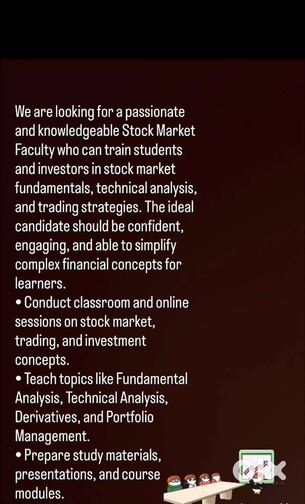 Stock market teacher faculty