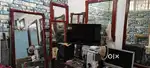 Antique design teakwood frame with branded mirrors