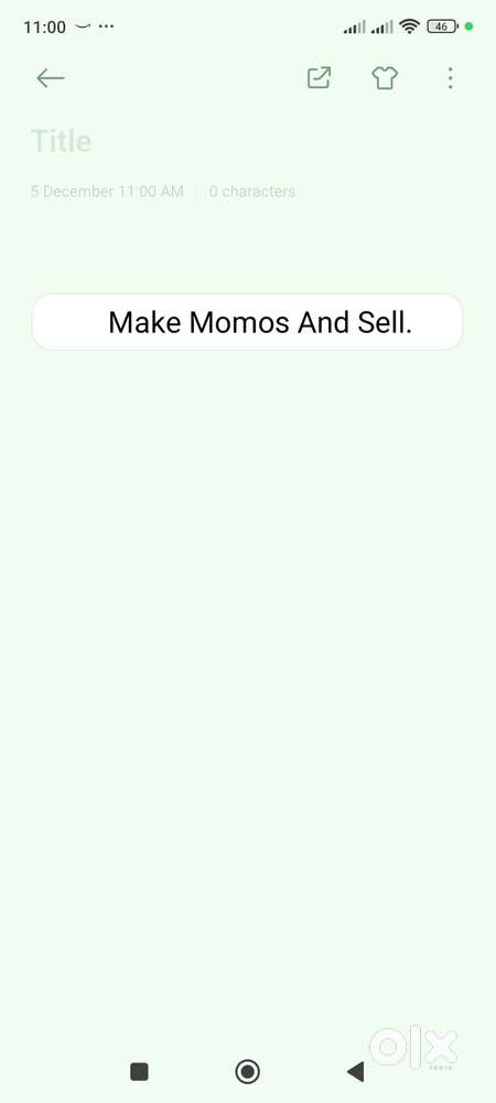 Momos making and selling