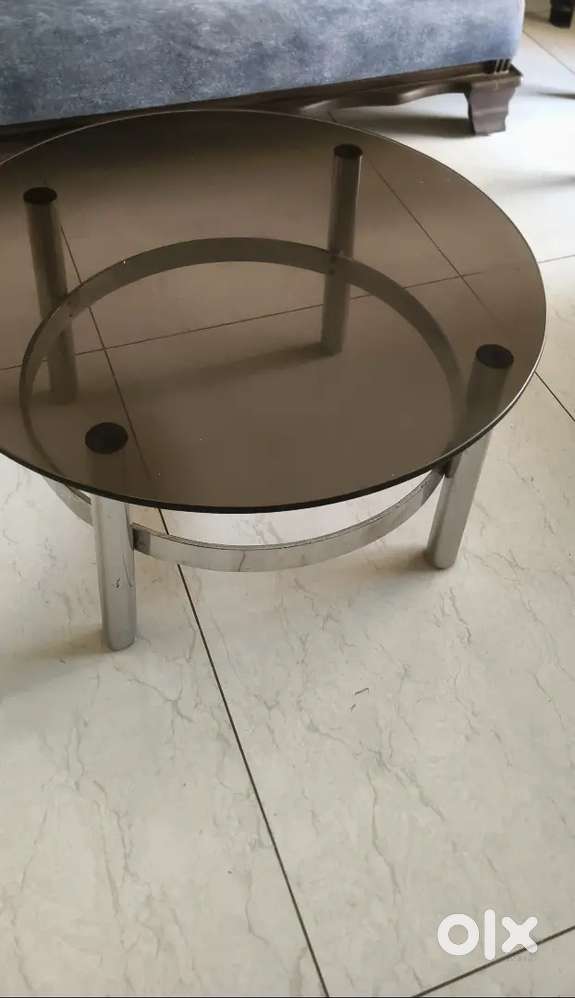 Centre table, glass top table Teapoy tpoy sofa table