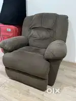 Recliner Sofa 1 Seater Brown