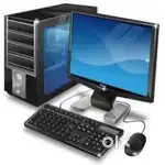 Computer Set Moniter, CPU, Keyboard Mouse