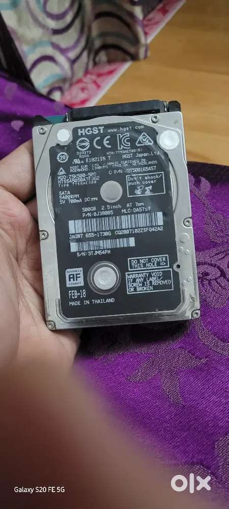 Hdd  1tb , 500 gb. ssd 255 gb Laptop