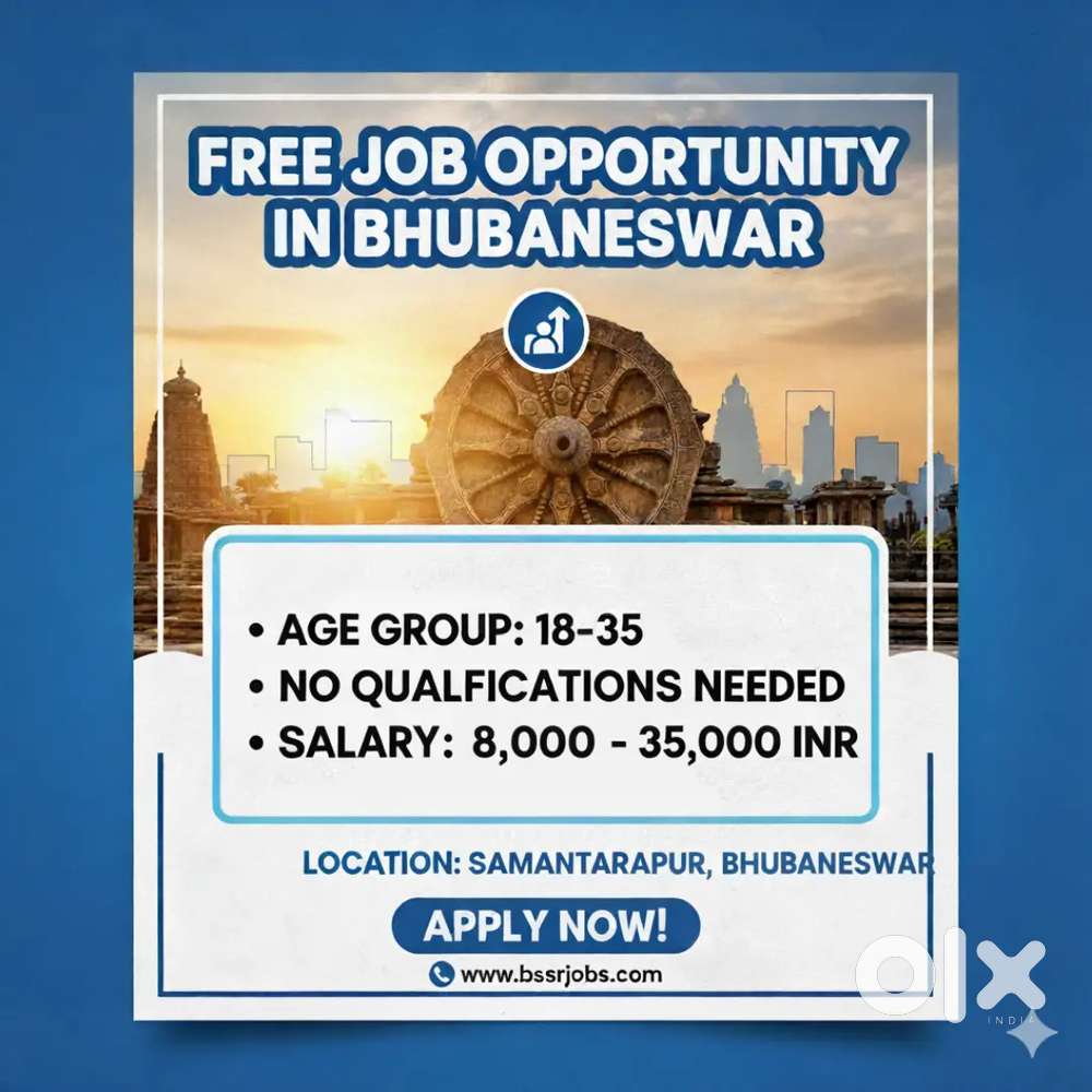 Get Your Dream Job In Bhubaneswar That To Be Totally Free Of Cost