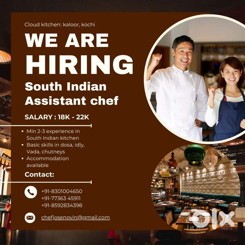 Assistant Chef (Commis 1)