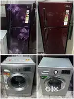 Double door FRIDGE in best Condition & best FRONT door WASHING MACHINE