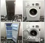 Combooffer cromasingledoorfridge and Samsungfrontload washing machine