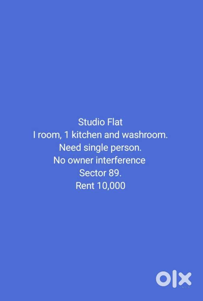 1 bhk for rent only for family or working girls