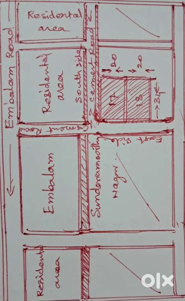 Plot sale in Embalam Location area name Sundaramoorthy nagar, Embalam