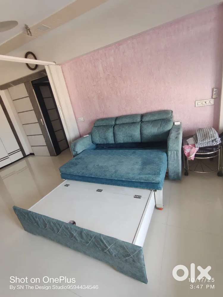 Sofa cum bed with storage