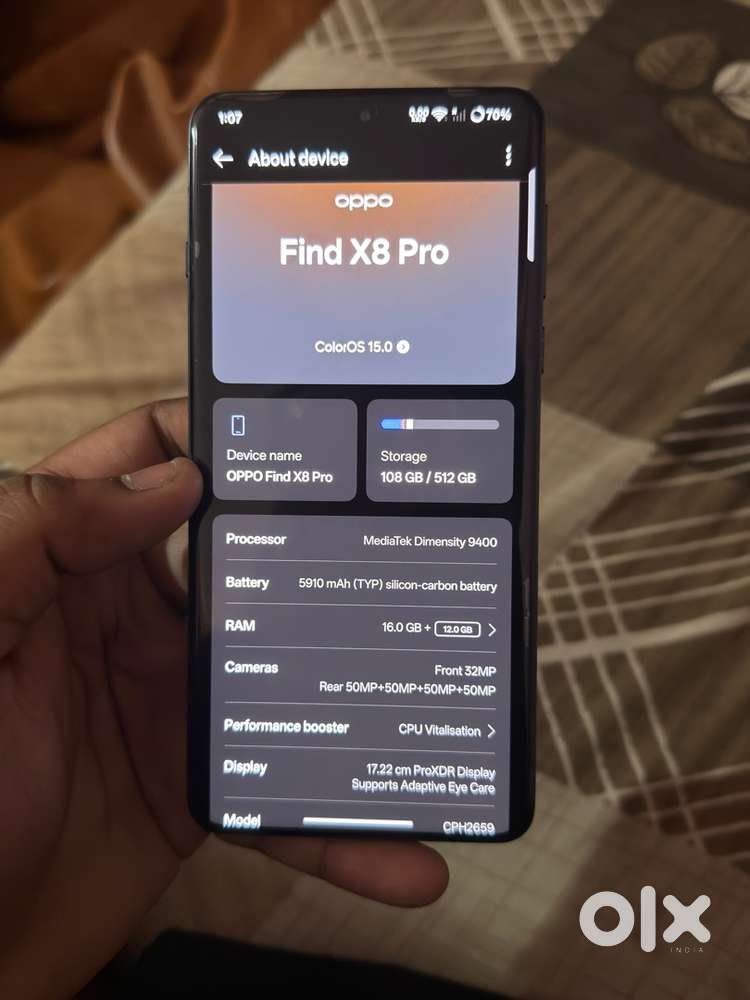 Oppo find x8 pro 12/512gb