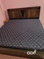 Double bed with box storage