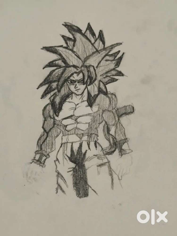 Goku ssj4 aur iski painting aapko frame Mein Milegi aur yah Goku