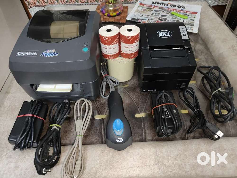 Full billing machine set. Including bill, barcode printers , scanner