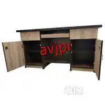 New Wooden Office Table office counter with Storage  Durable & Stylish