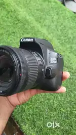 Canon EOS 250d dslr camera with lens