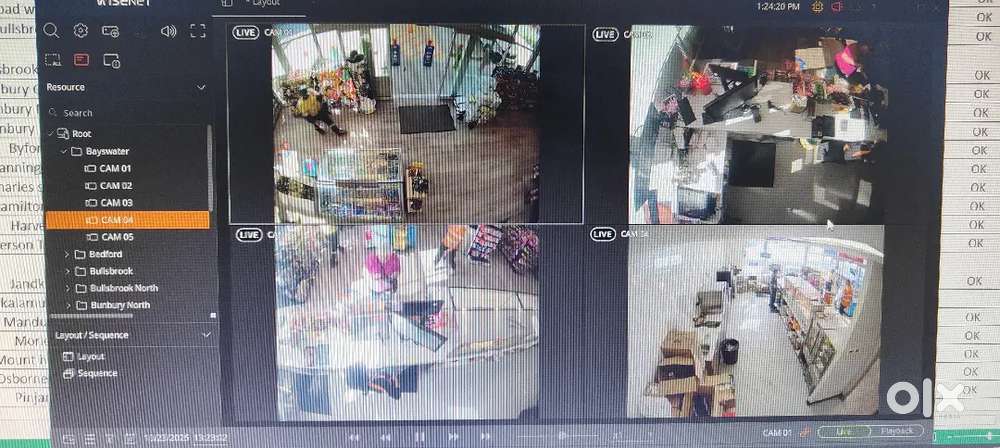 CC TV MONITORING