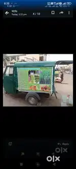 3 wheeler goods auto, sugarcane machine and fridge battery ups
