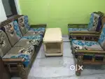 Wooden sofa set (3+1+1)